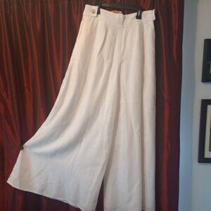 Banana High-Rise Wide-Leg Crepe Palazzo Pant size 4